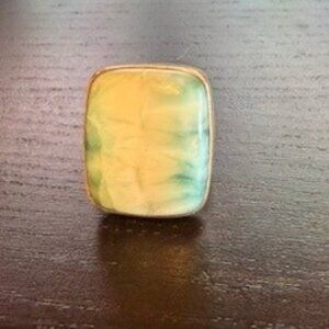Spertentine Jasper and 925 silver ring sz US 7